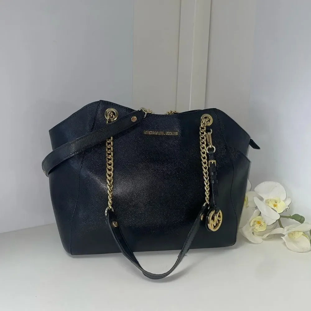 Michael Kors Black Jet Set Shoulder Bag